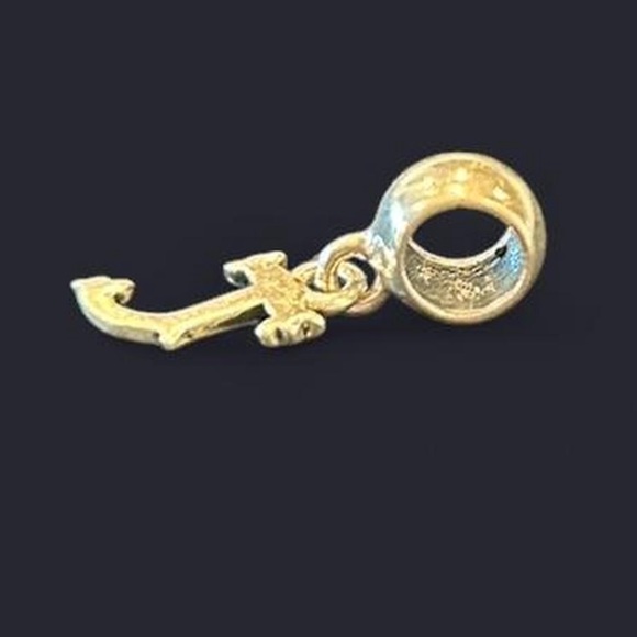 Silver Initial 'J' Pendant Charm - Picture 2 of 4